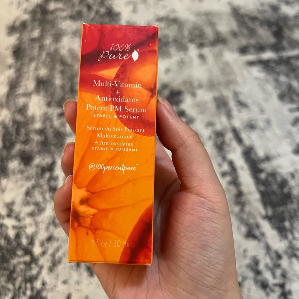 100% Pure Multi-Vitamin + Antioxidants Potent PM Serum July sale